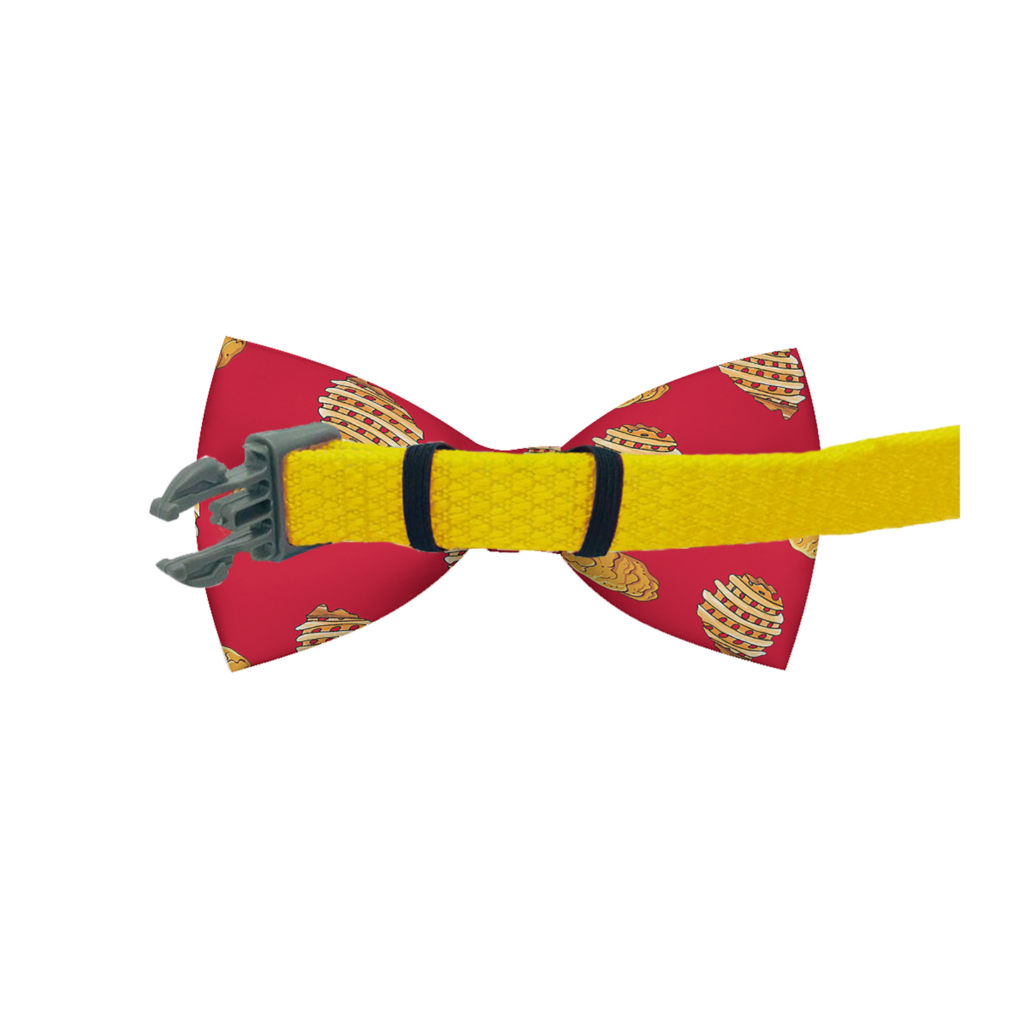 Chicken Nuggets & Waffle Fries Dog Bow Tie - Barky