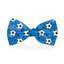 Soccer Balls Sports Dog Bow Tie Blue - Barky