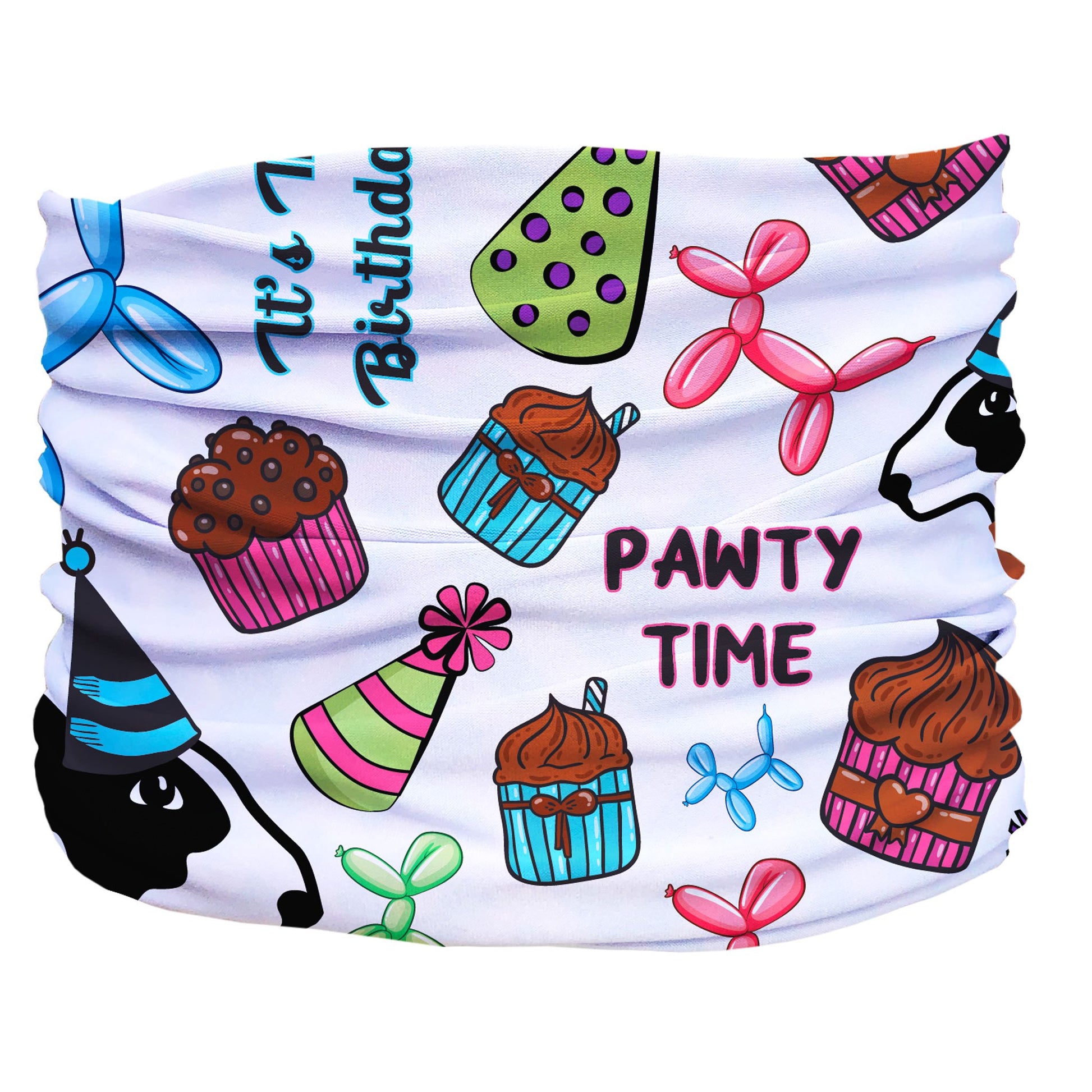 Birthday Pawty Pup Scruff Neck Cover - Barky