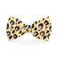 Cheetah Print Yellow Dog Bow Tie - Barky