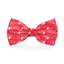 Fish Bone Red Dog Bow Tie - Barky