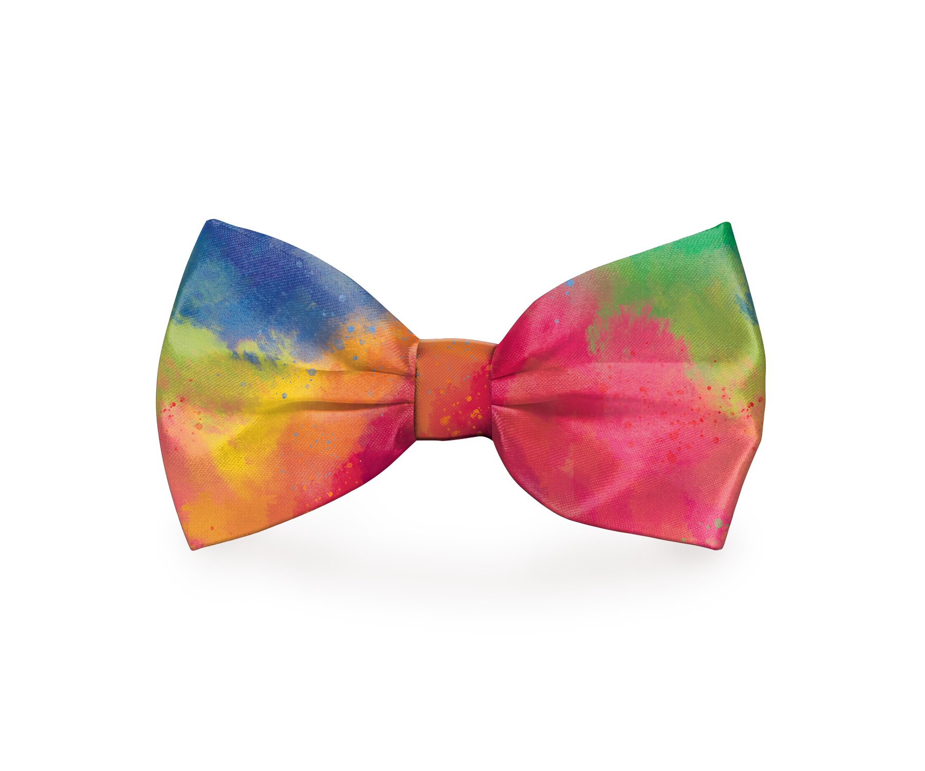 Rainbow Tie-Dye Dog Bow Tie - Barky