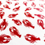 Lobster White Tie On Dog Bandana - Barky