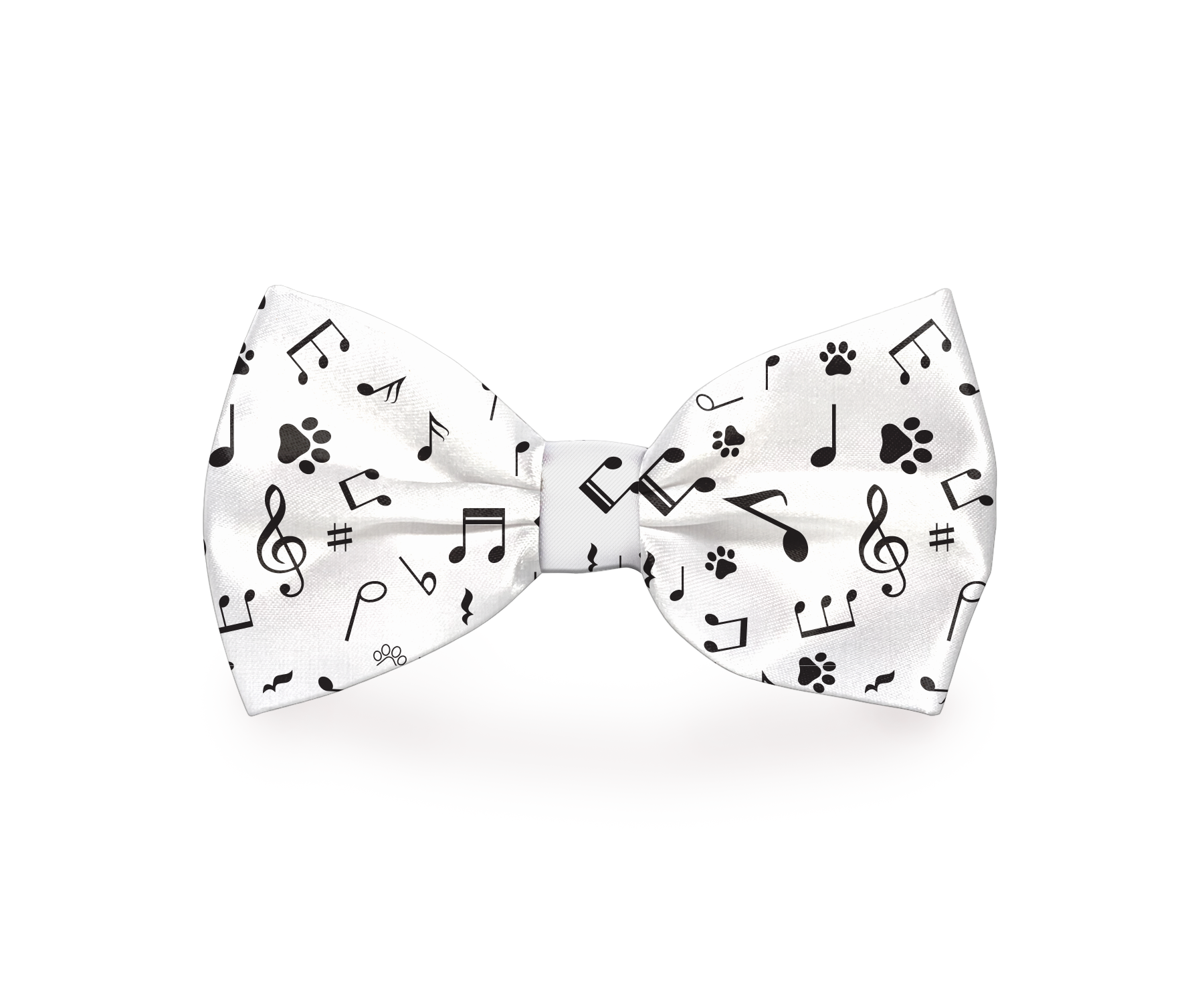 Jazzy Music Notes Dog Bow Tie - Barky