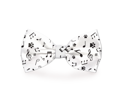 Jazzy Music Notes Dog Bow Tie - Barky