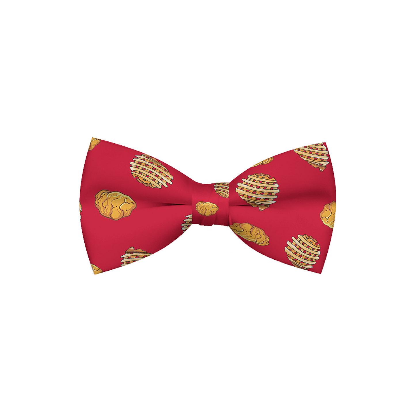 Chicken Nuggets & Waffle Fries Dog Bow Tie - Barky