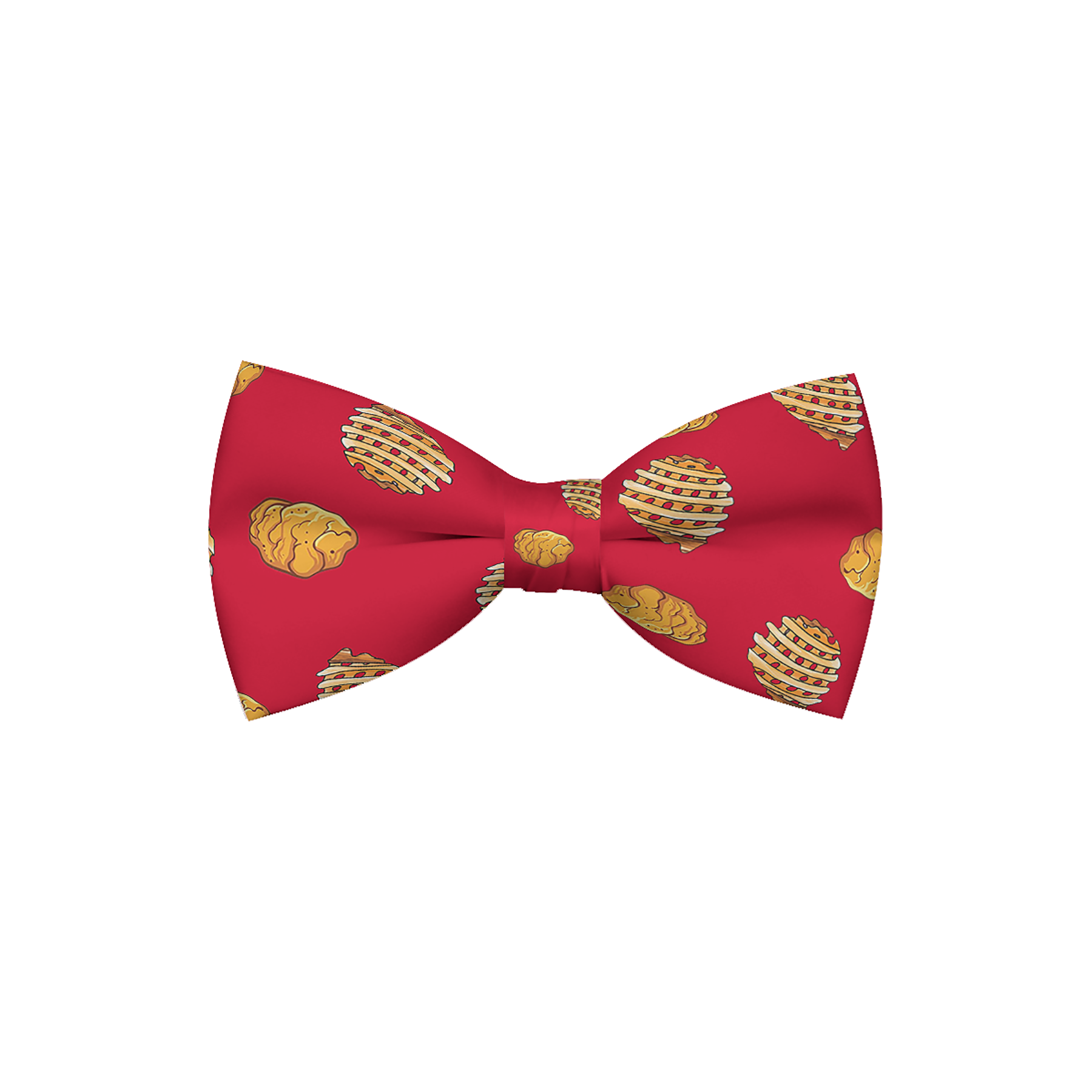 Chicken Nuggets & Waffle Fries Dog Bow Tie - Barky