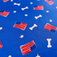 Red, White and Bones American Flag USA Tie On Dog Bandana - Barky
