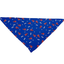 Red, White and Bones American Flag USA Tie On Dog Bandana - Barky
