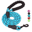 5ft Leash w/ Comfortable Padded Handle & Reflective Threads - Barky