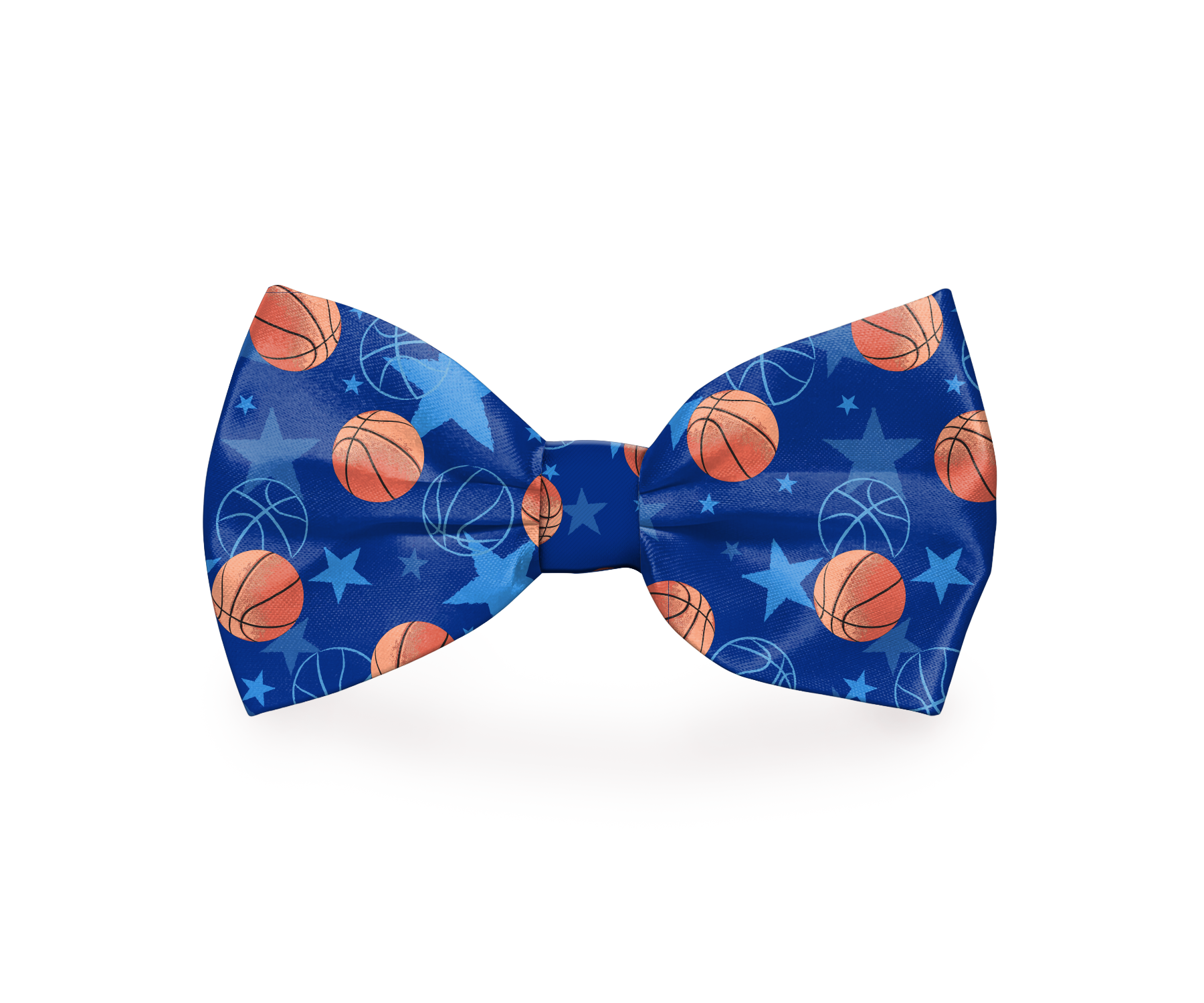 Basketball Sports Blue Dog Bow Tie - Barky
