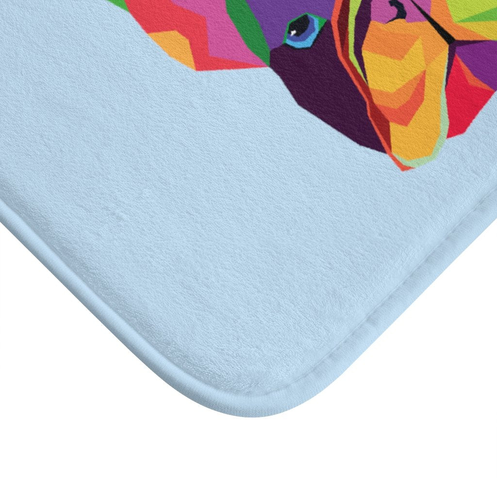 Colorful French Bulldog Bath Mat - Barky