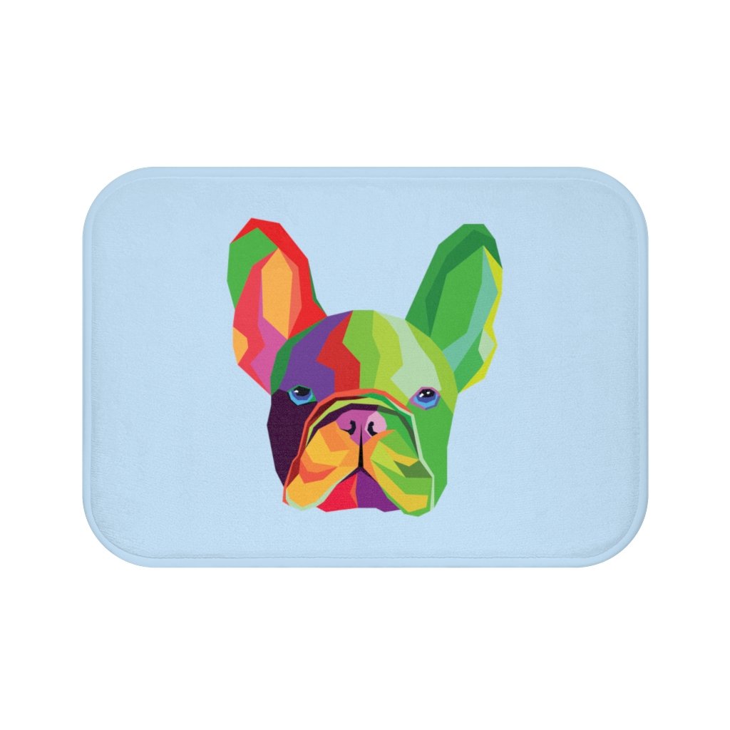 Colorful French Bulldog Bath Mat - Barky
